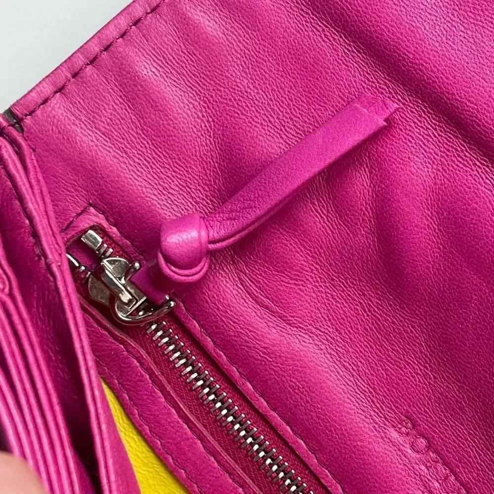 Bottega Veneta Multicolor patchwork Clutch wallet 2004
